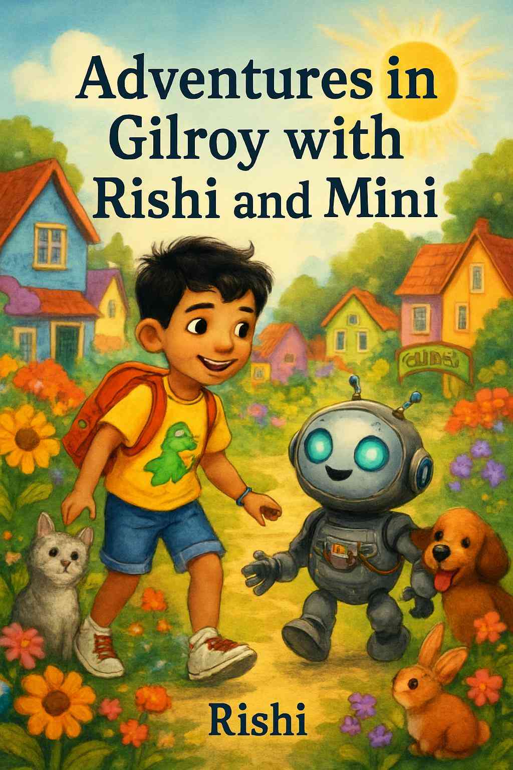 Cover of Adventures in Gilroy with Rishi and Mini