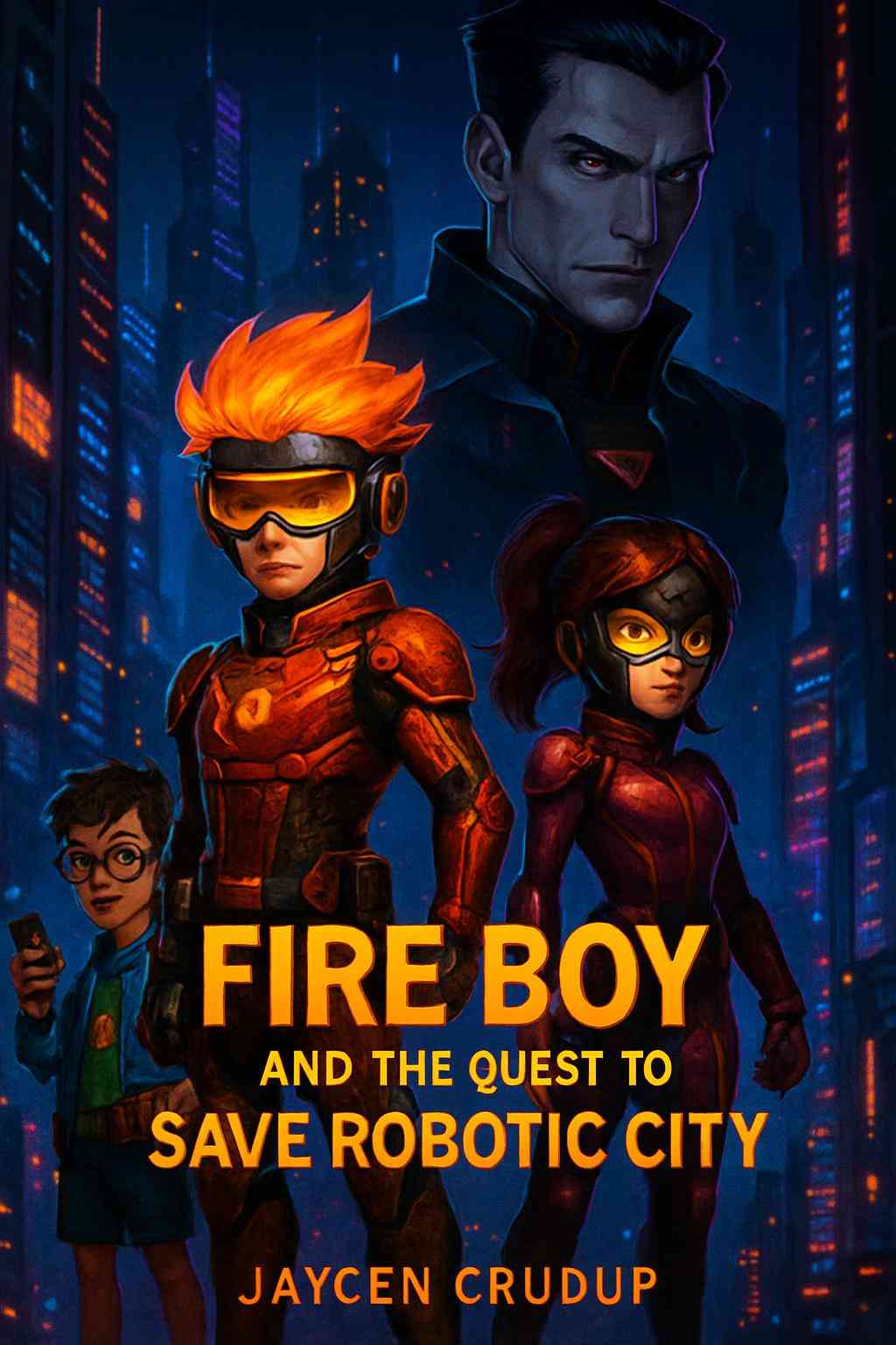 Cover of Fire Boy and the Quest to Save Robotic City