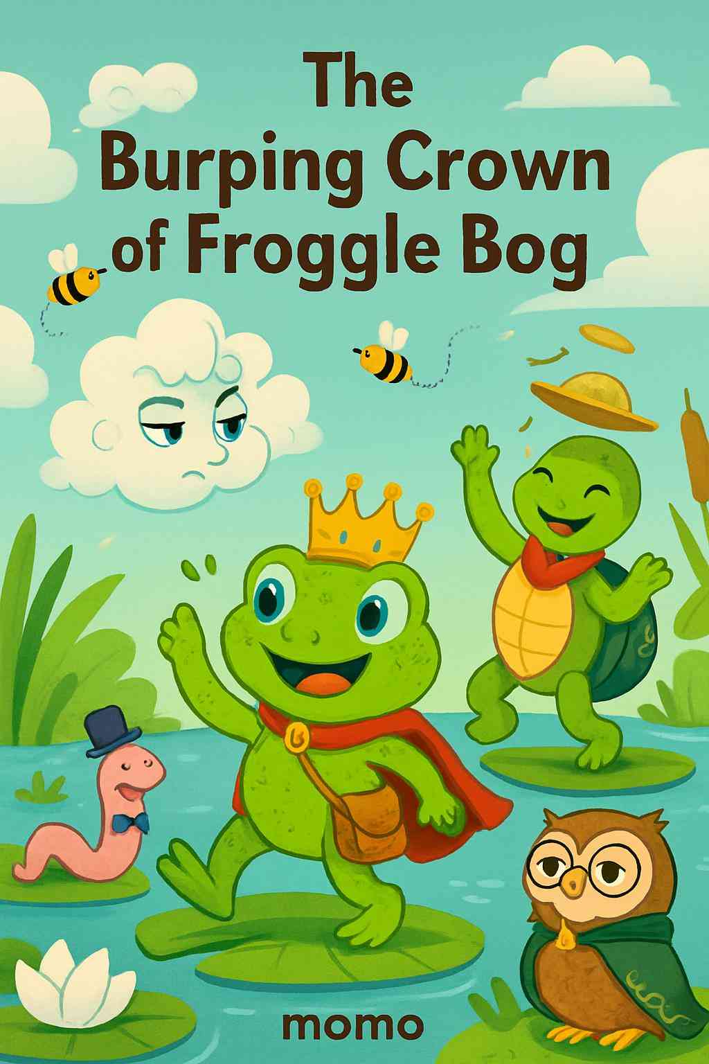 Cover of The Burping Crown of Froggle Bog