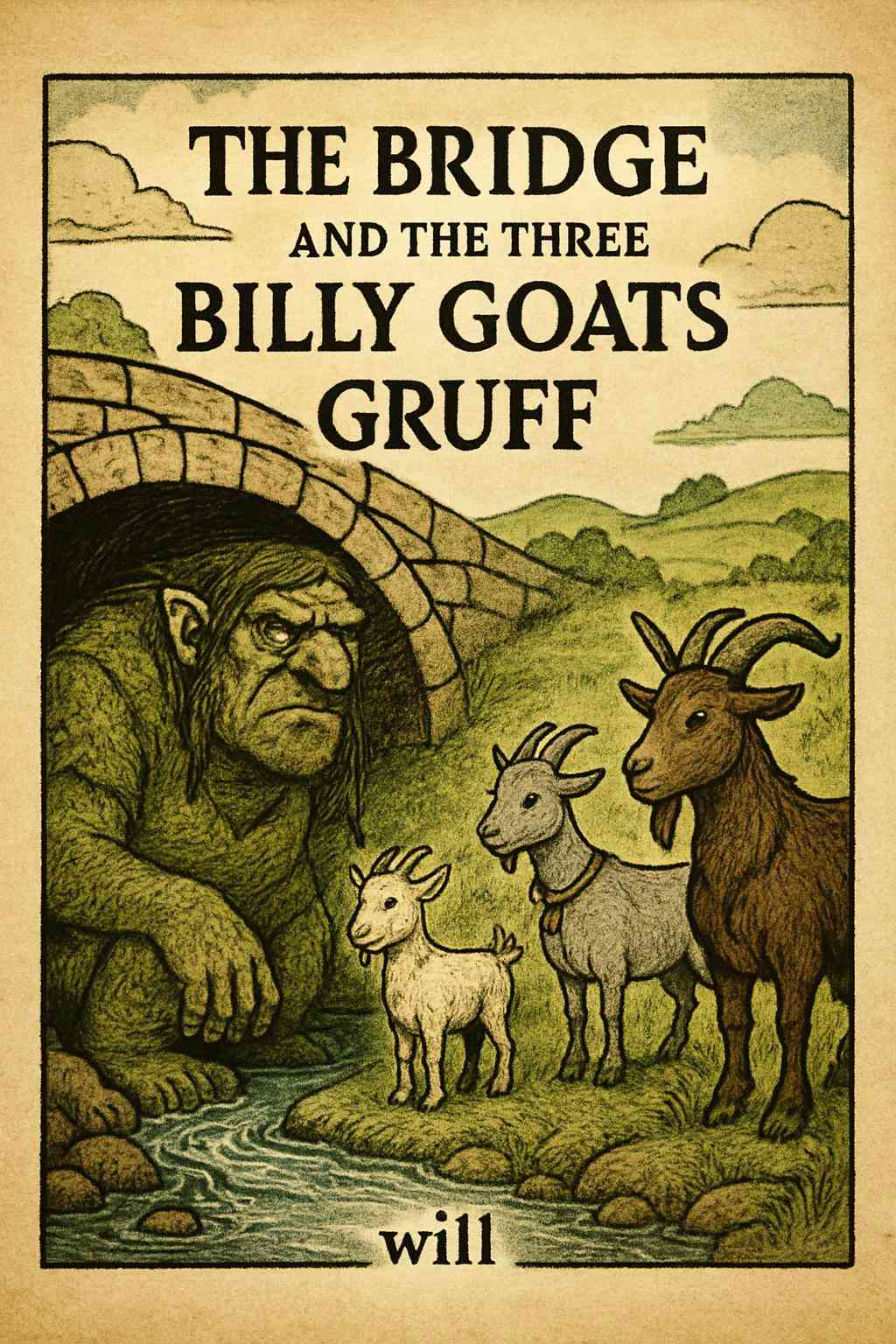Cover of The Bridge and the Three Billy Goats Gruff